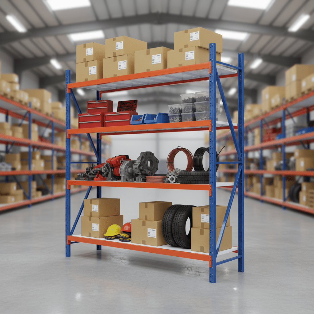 Supply Master Tera 4-Tier Medium-Duty Storage Rack 300kg Per Layer - TSS-MD01B