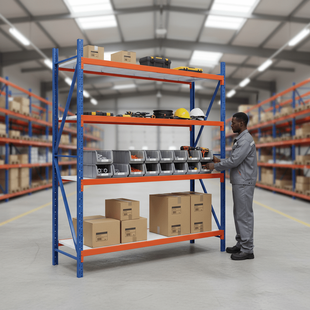 Supply Master Tera 4-Tier Medium-Duty Storage Rack 300kg Per Layer - TSS-MD01B