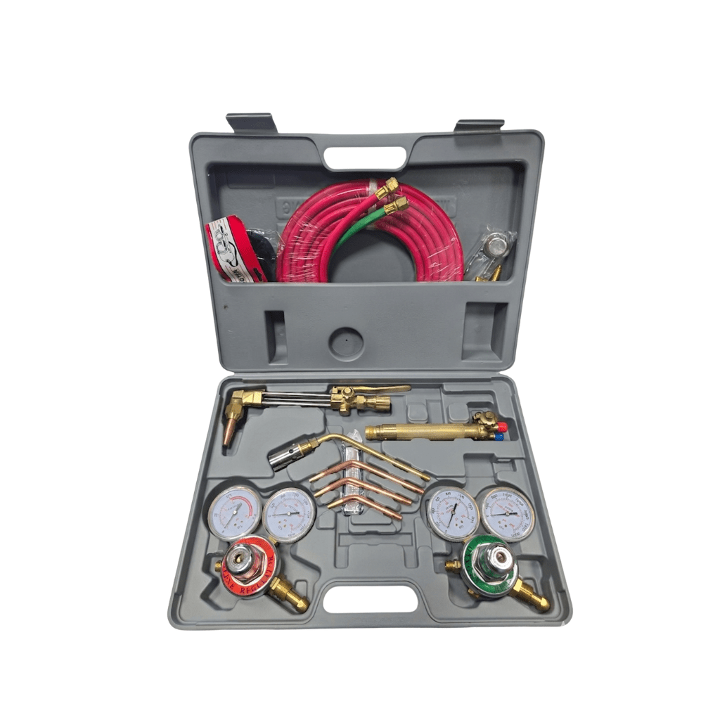 Supply Master Tera Oxy-Fuel Welding & Cutting Torch Kit with Regulators, Hose & Accessories - H360602