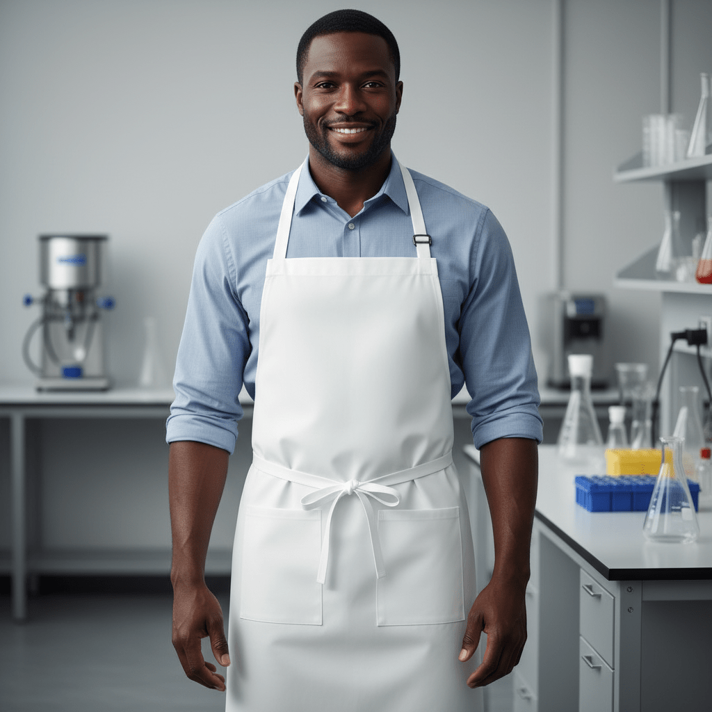Supply Master Tera White PVC Protective Apron 80 × 110cm - TERA-1722011