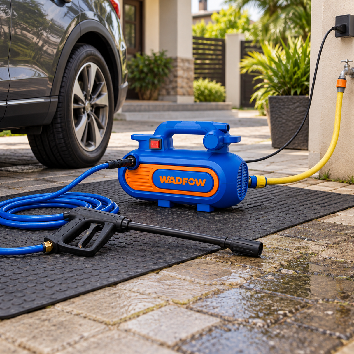 Wadfow 100 Bar High Pressure Washer with Induction Motor 1500W - WHP1A15