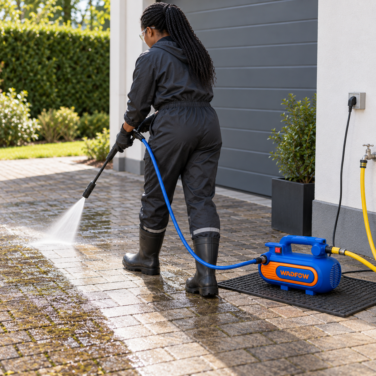 Wadfow 100 Bar High Pressure Washer with Induction Motor 1500W - WHP1A15