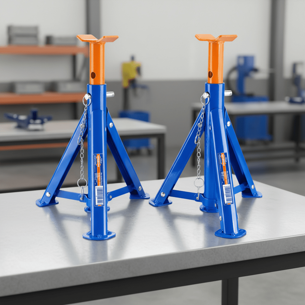 Supply Master Wadfow Adjustable Steel Jack Stand Set | 2 Ton & 3 Ton
