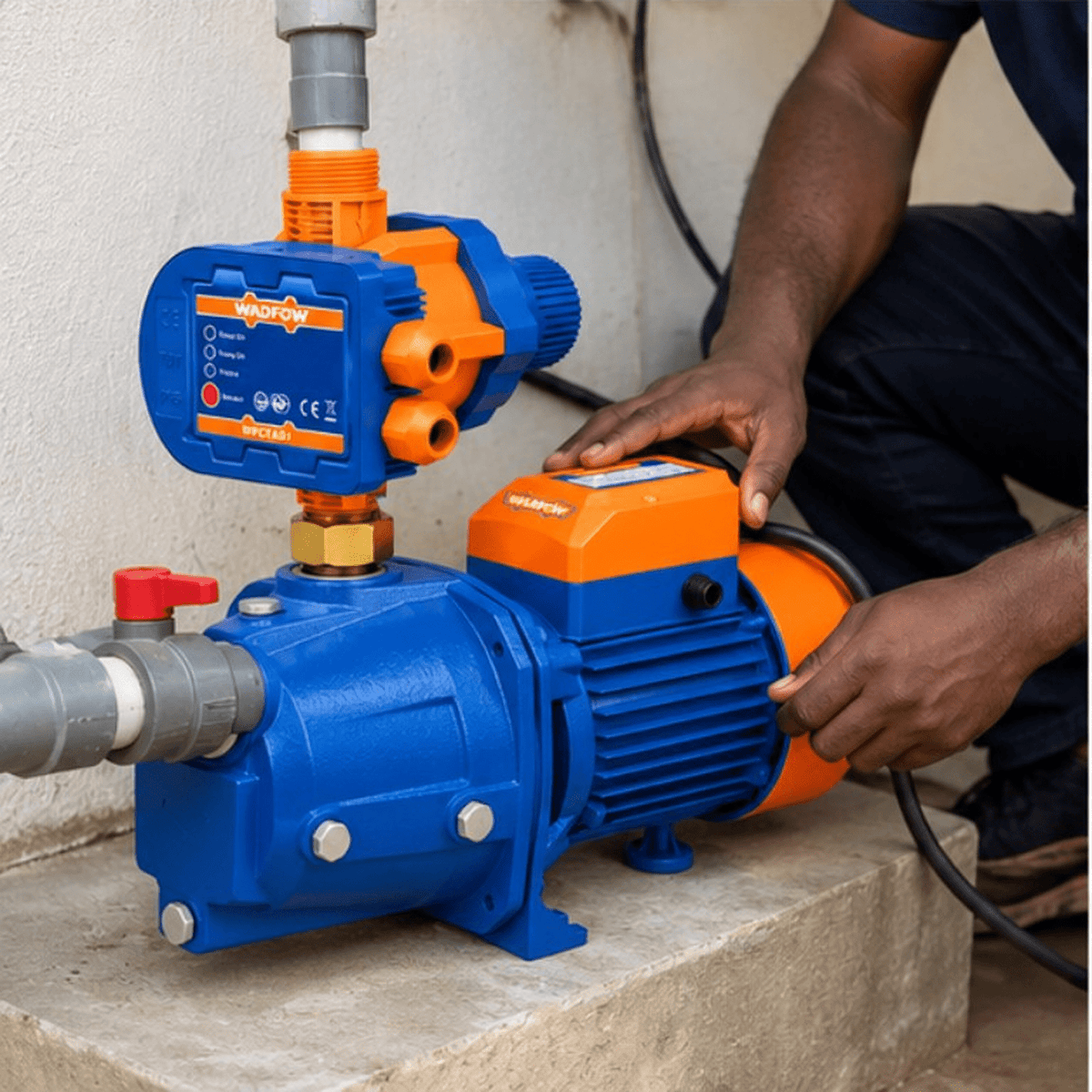Supply Master Wadfow Self-Priming Home Water Pressure System 1HP + Automatic Control | Supply Master Complete