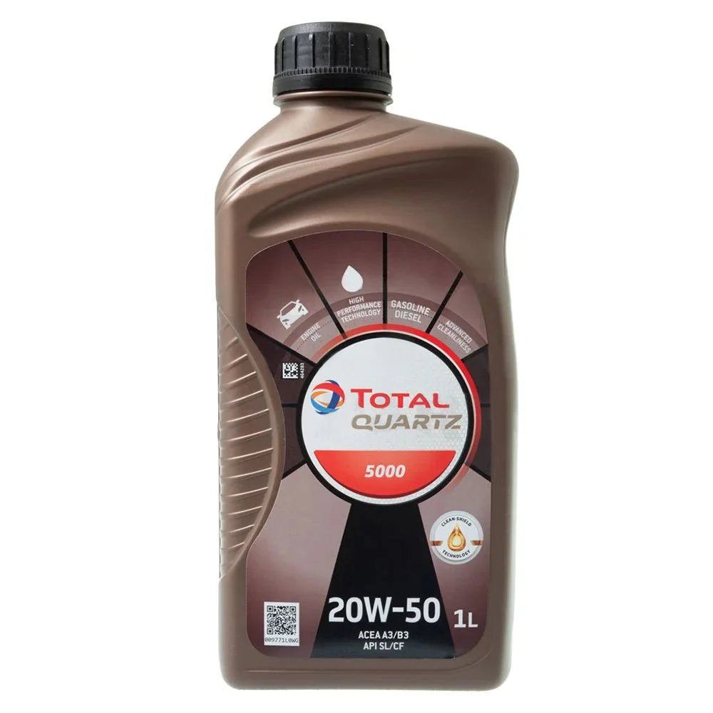 Total Quartz 5000 Engine Oil 1L/4L - 20W-50 Auto Supply Master