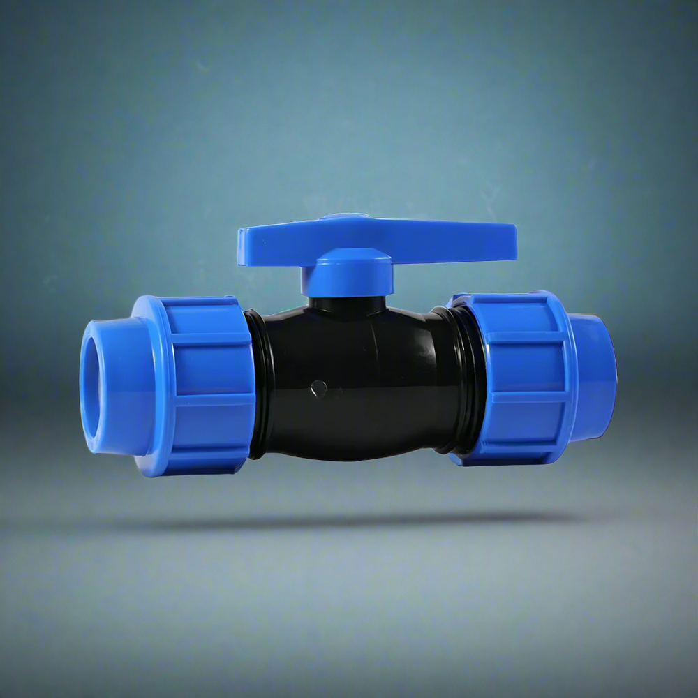 Era Plastic Double Union Ball Valve 1" & 3/4"