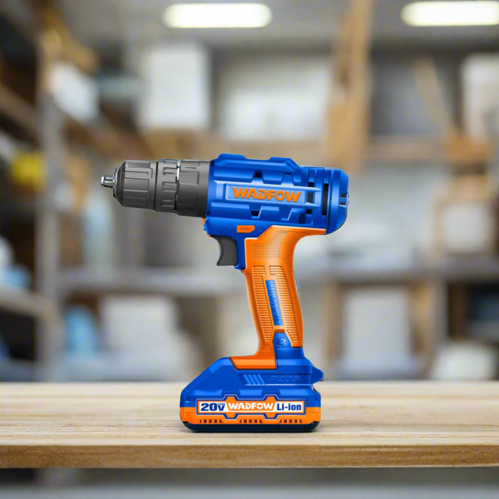 Wadfow Lithium-Ion Cordless Drill 20V With Two 1.5Ah Batteries  - WCDP512