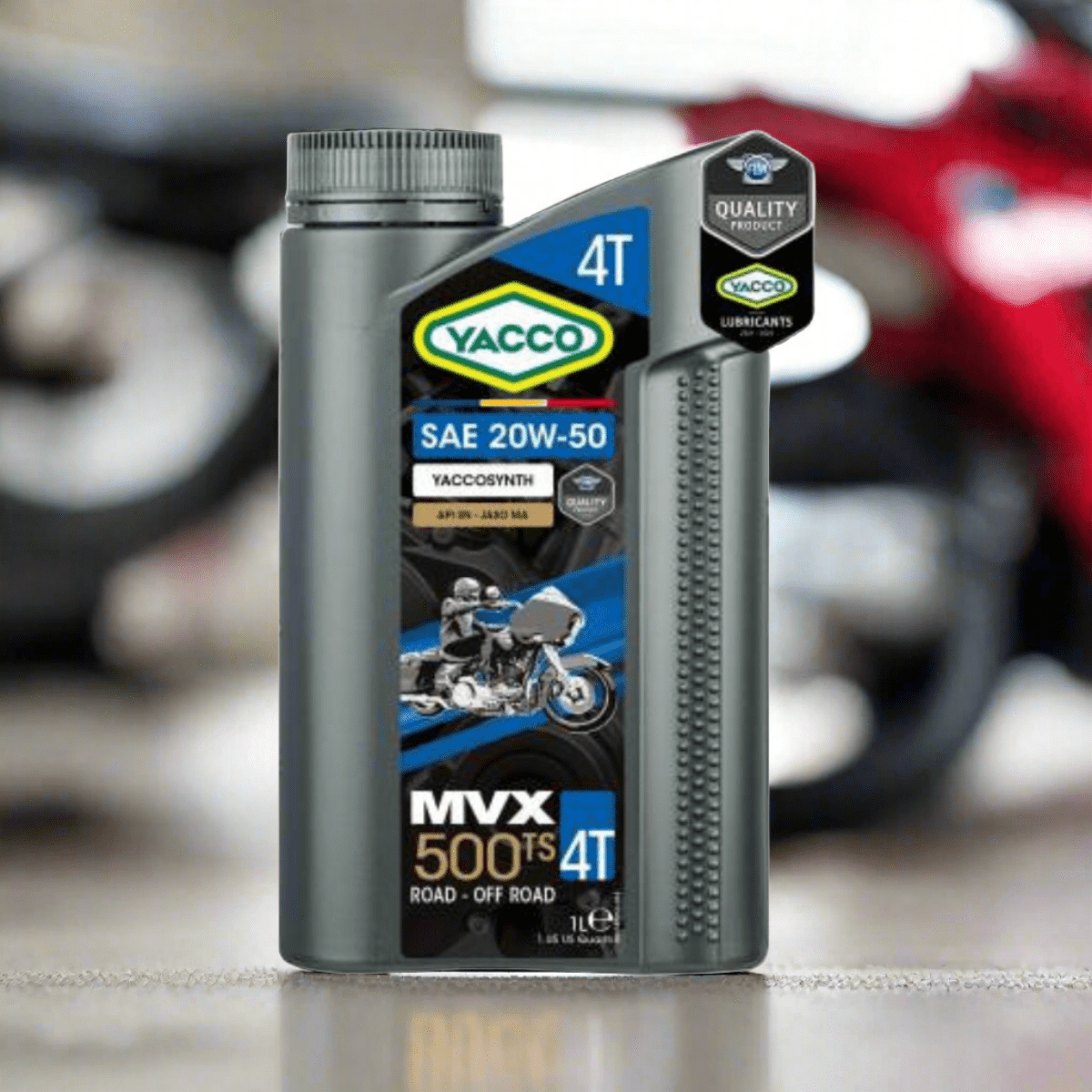 Yacco Synthetic 4-stroke Motorcycle Engine Oil 1L - MVX 500 TS 4T SAE 20W50 Auto Supply Master