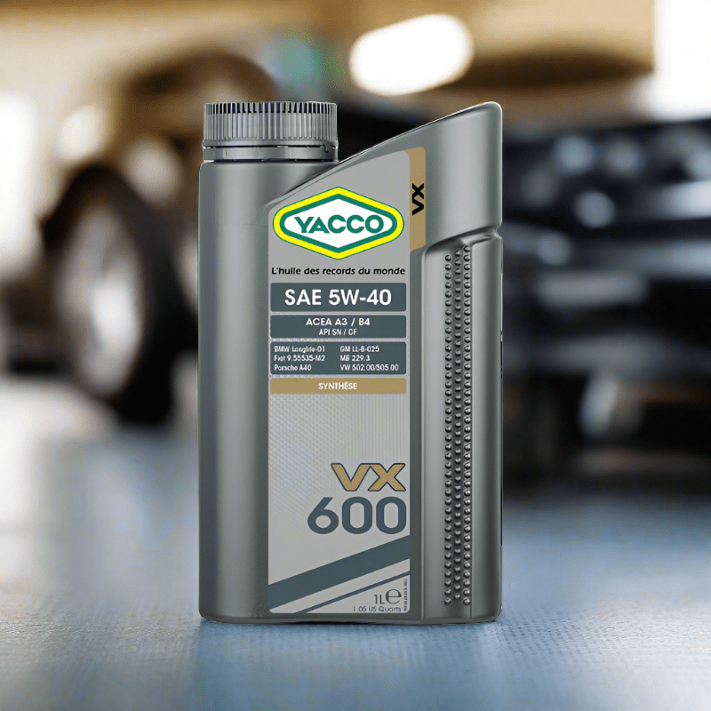 Yacco VX Synthetic Engine Oil 1L/5L - VX 600 SAE 5W40 Auto Supply Master