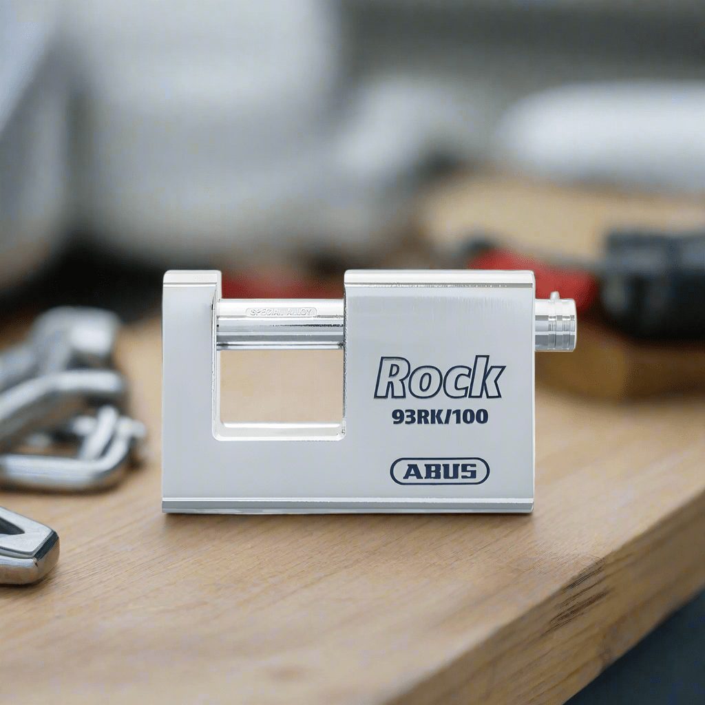 ABUS Padlocks & Accessories ABUS 110mm Monobloc Steel Padlock - 93RK/100