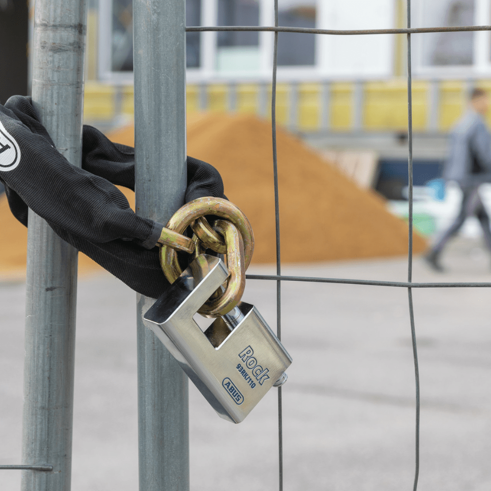 ABUS Padlocks & Accessories ABUS 110mm Monobloc Steel Padlock - 93RK/100