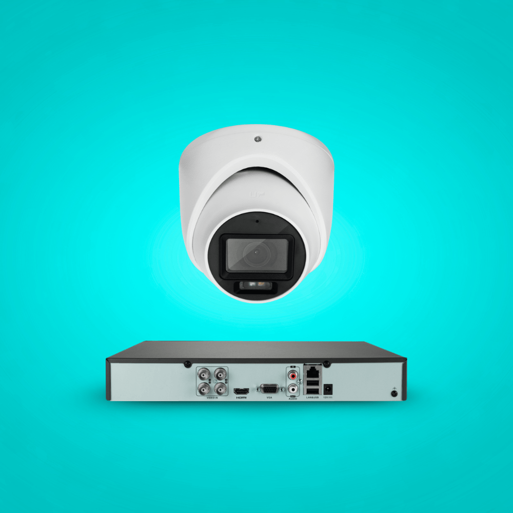 ABUS Security & Surveillance Systems ABUS Complete Set With Hybrid Video Recorder And Four Analogue Mini-Dome