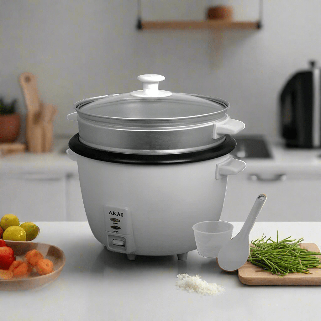 Akai Kitchen Appliances Akai 2.8L Rice Cooker With Steamer 900W - CK015A