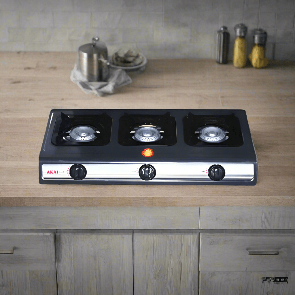 Akai Kitchen Appliances Akai 3 Burner Table Top Gas Cooker - GC015A-8301