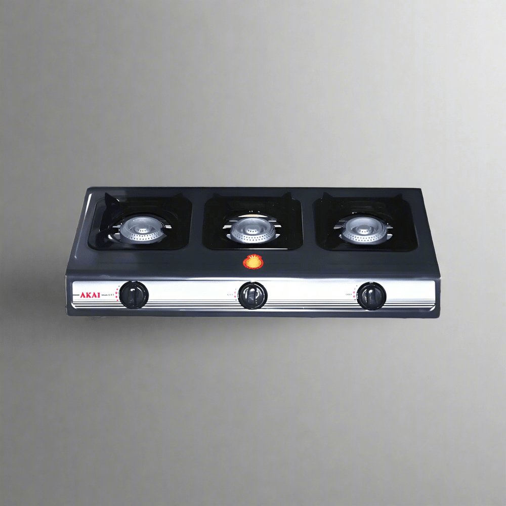 Akai Kitchen Appliances Akai 3 Burner Table Top Gas Cooker - GC015A-8301