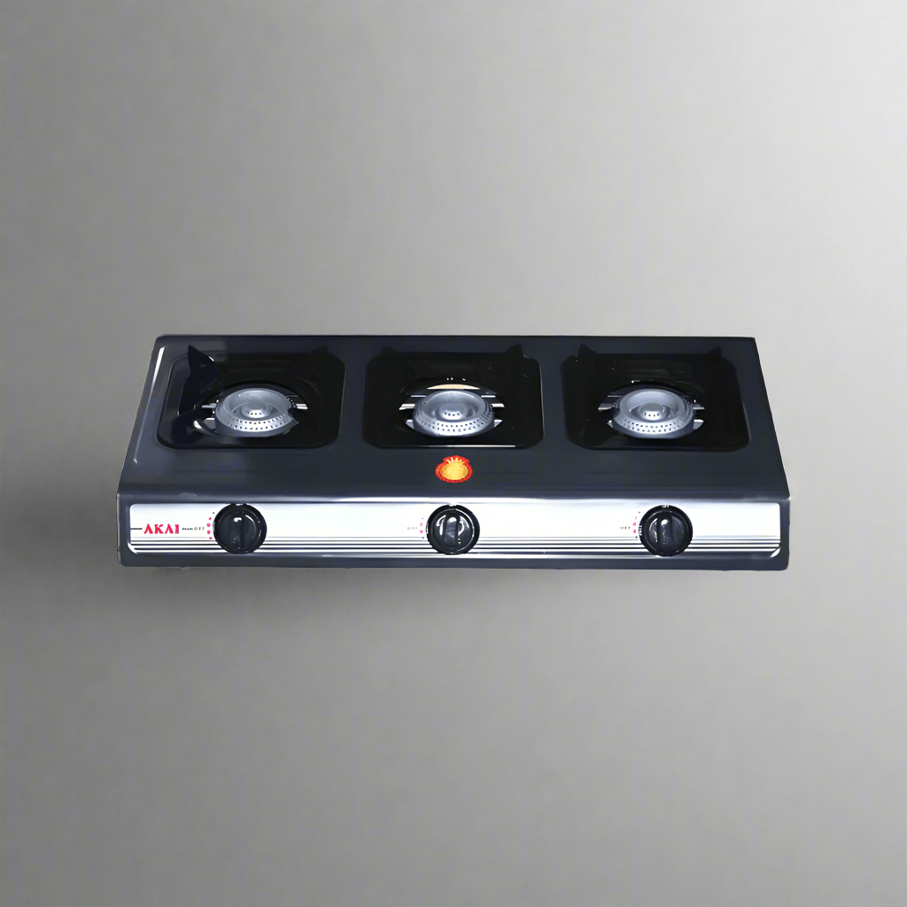 Akai Kitchen Appliances Akai 3 Burner Table Top Gas Cooker - GC015A-8301