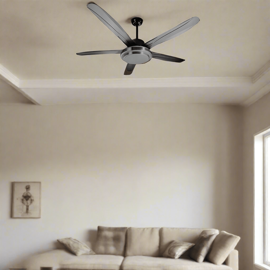 Akai Fan & Cooler Akai 56" Stainless Steel Ceiling Fan With Remote 65W - EF102A-5665