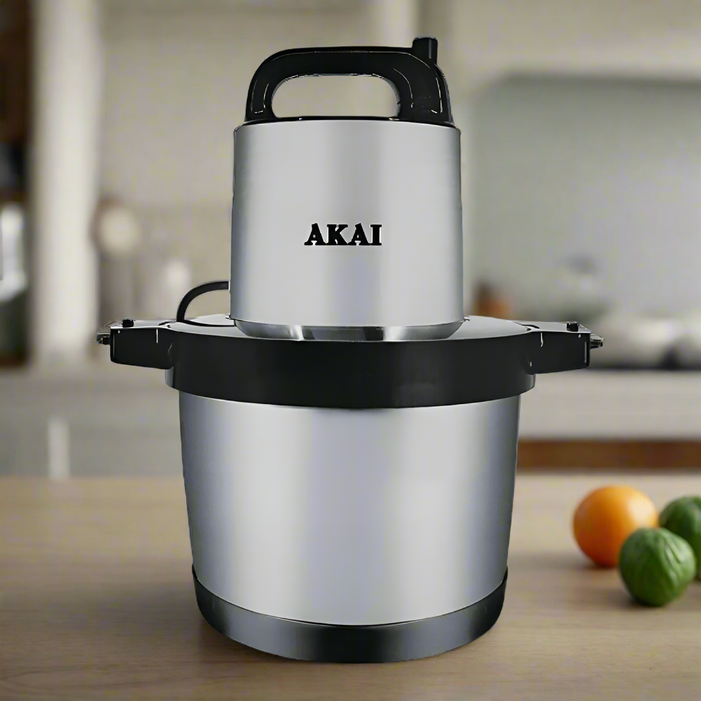 Akai Electric Kettle Akai 6.0L Black Stainless Steel Fufu Maker 1500W - MG003A-6L