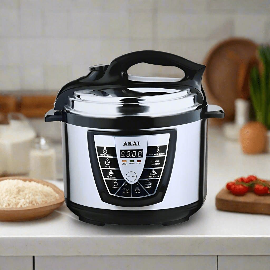 Akai Kitchen Appliances Akai 6L Stainless Steel Pressure Cooker 1000W - PCK001A-D60