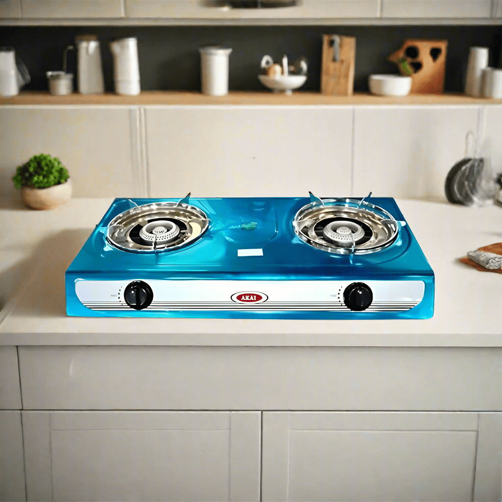 Akai Kitchen Appliances Akai Auto-Ignition 2 Burner Table Top Gas Cooker - GC010A8202