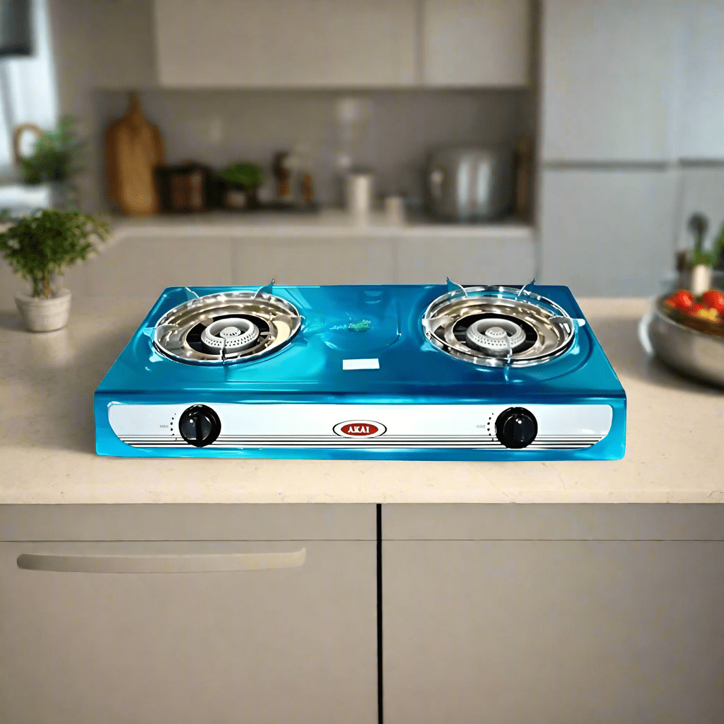 Akai Kitchen Appliances Akai Auto-Ignition 2 Burner Table Top Gas Cooker - GC010A8202