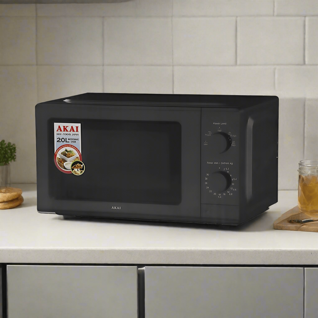 Akai Kitchen Appliances Akai Black Microwave Oven 20L 700W - MW075A-020MS
