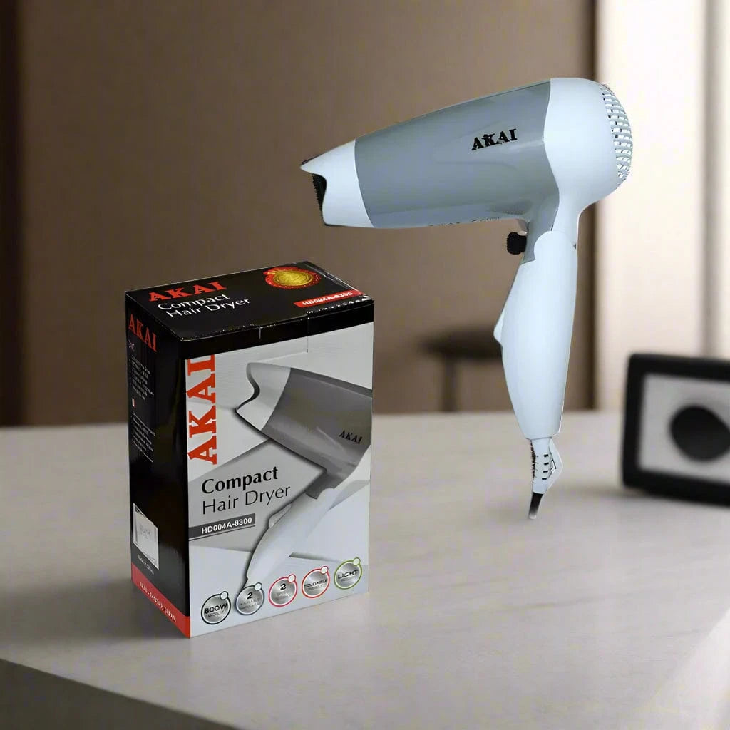 Akai Electric Iron Akai Compact Hair Dryer 800W - HD004A-8300