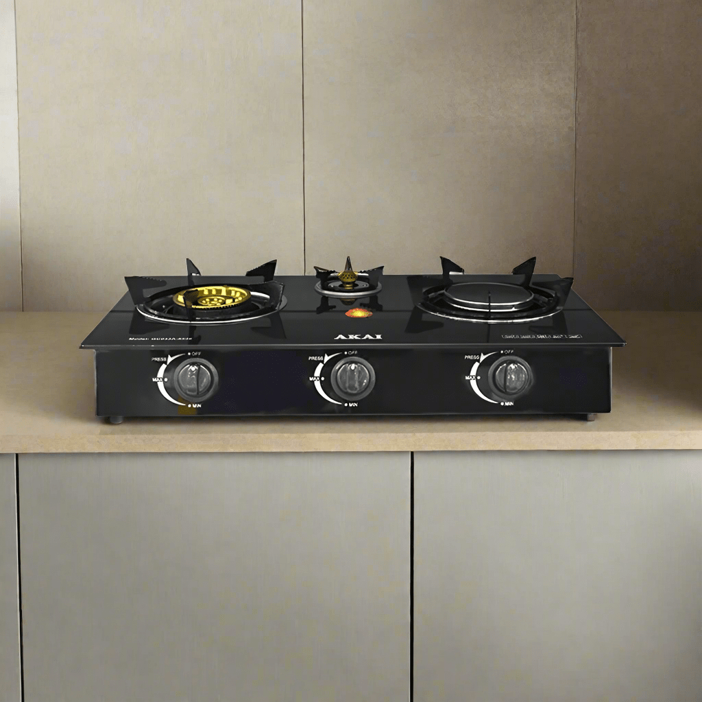 Akai Kitchen Appliances Akai Infrared 3 Burner Table Top Gas Cooker - GC033A-8536