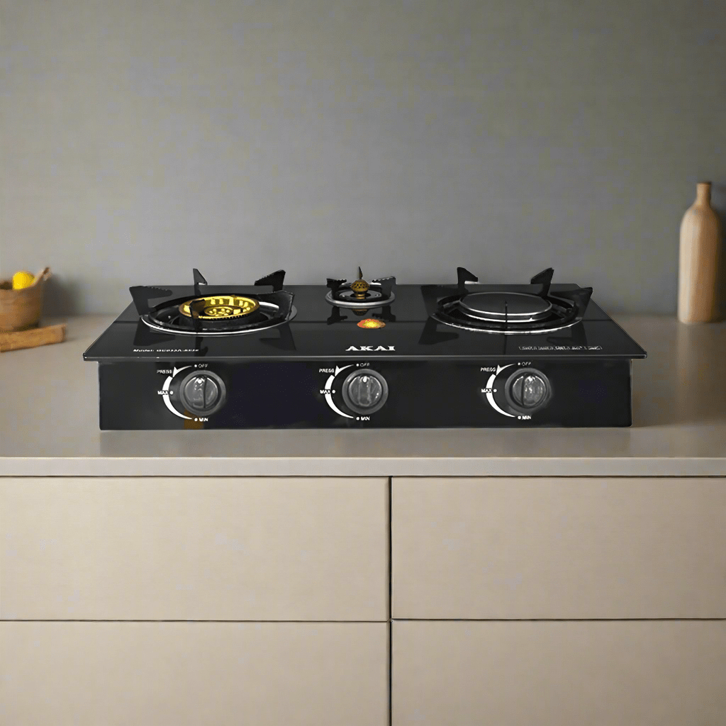 Akai Kitchen Appliances Akai Infrared 3 Burner Table Top Gas Cooker - GC033A-8536