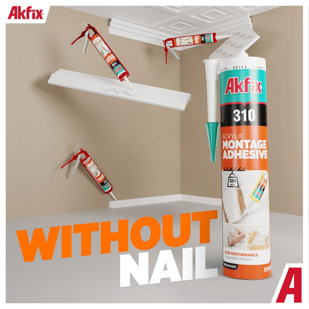 Akfix Adhesive & Glue Akfix Acrylic Montage Adhesive - 310ml