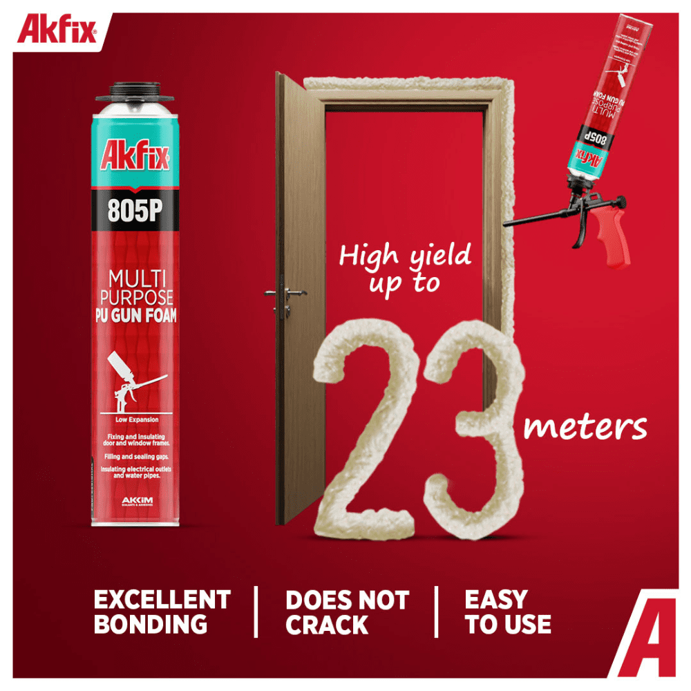 Akfix Caulk & Sealants Akfix Multi-Purpose Straw 750ml - PU805P