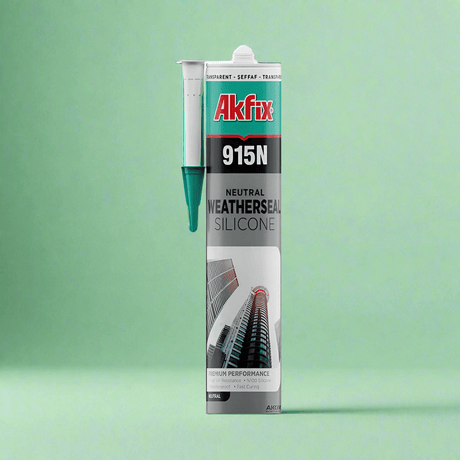 Akfix Caulk & Sealants Akfix Weatherseal Neutral Silicone 310ml - 915N