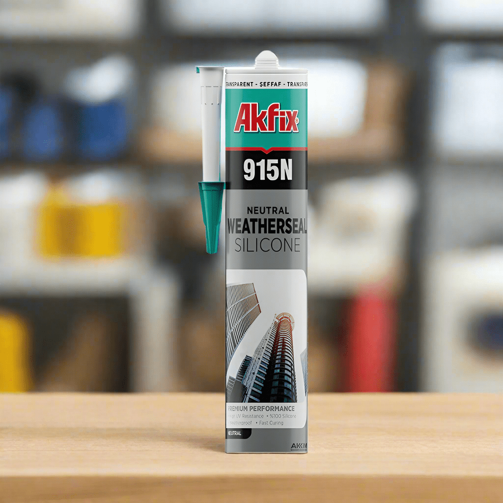 Akfix Caulk & Sealants Akfix Weatherseal Neutral Silicone 310ml - 915N