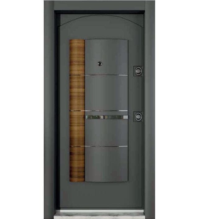 Al Hakayum Enterprise Security Doors Turkish Satin Anthracite Composite Exterior Security Door - CK-1