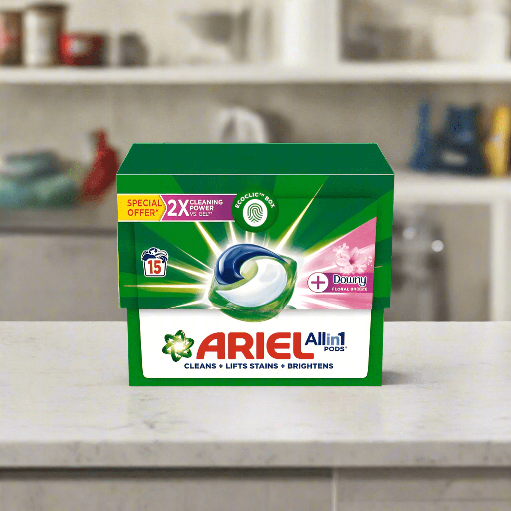 Ariel Cleaning Chemicals Ariel Floral Breeze All-in-1 Pods 15 Count Laundry Detergent