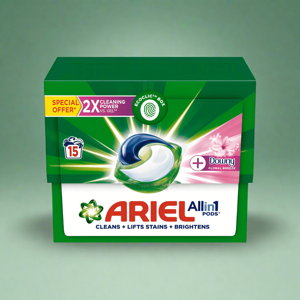 Ariel Cleaning Chemicals Ariel Floral Breeze All-in-1 Pods 15 Count Laundry Detergent