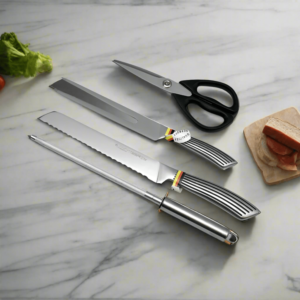 Arshia Kitchen Utensils Arshia German Stainless Steel Kitchen Knife Set 10 Pieces - K106-1556