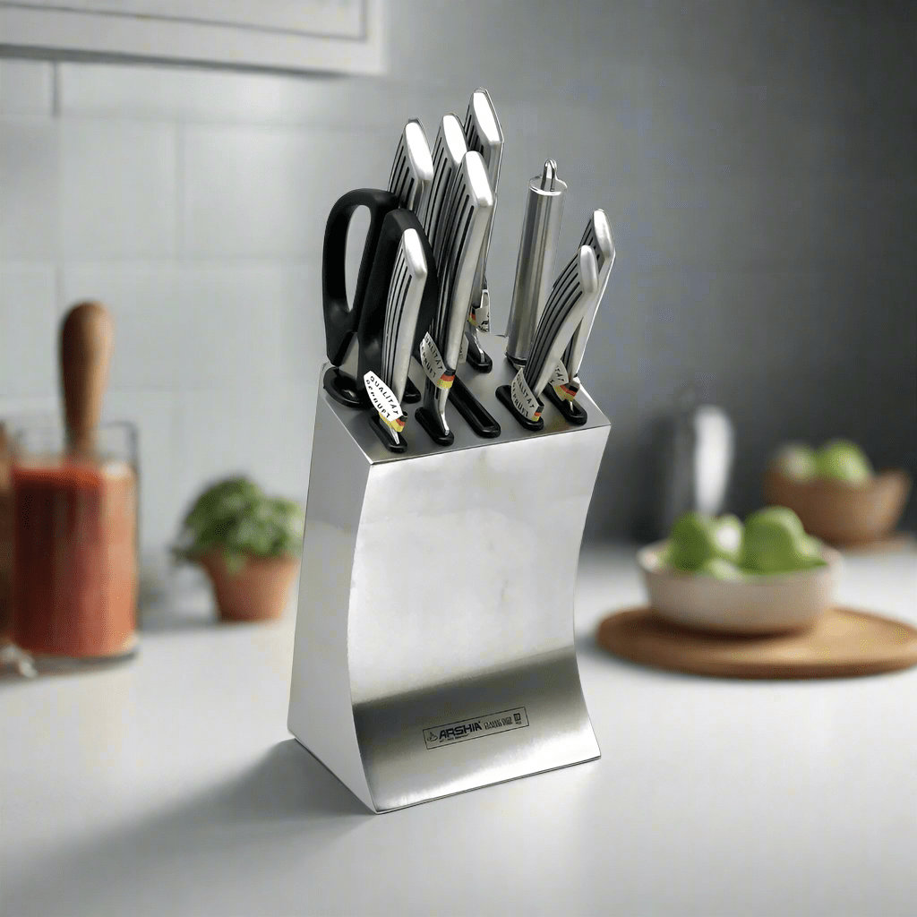 Arshia Kitchen Utensils Arshia German Stainless Steel Kitchen Knife Set 10 Pieces - K106-1556