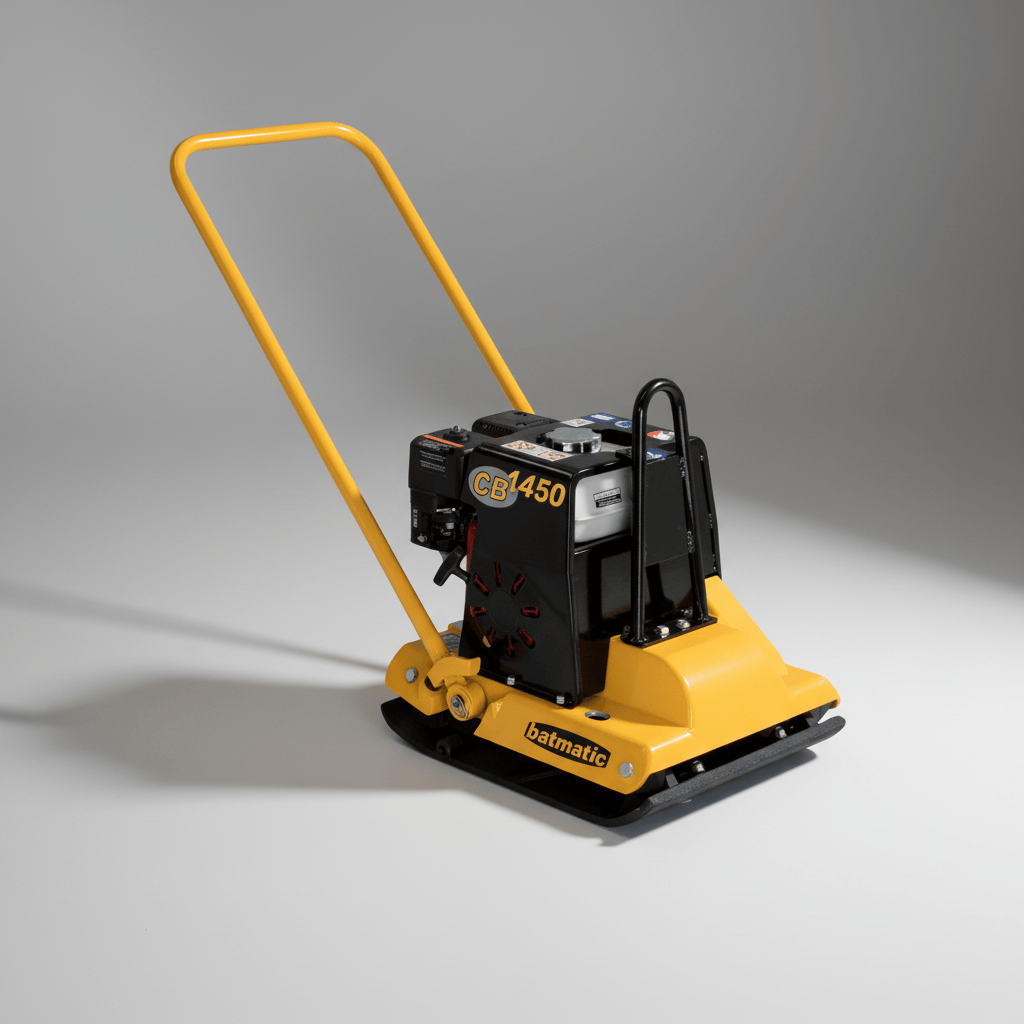 Batmatic Construction Equipment Batmatic 95kg Forward Plate Compactor 16kN with Honda GX160 4.8HP Gasoline Engine & 500mm Plate - CBH1450