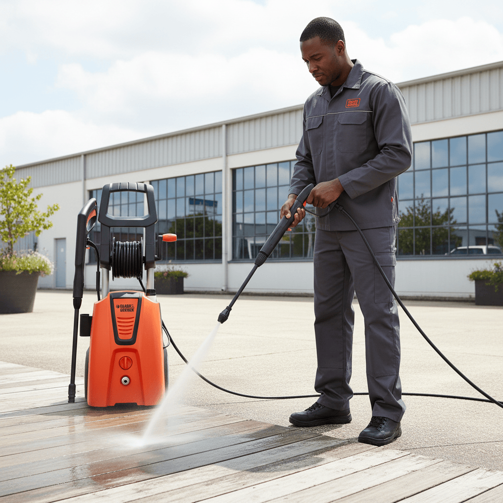 Black & Decker Pressure Washer Black & Decker 150 Bar Electric Pressure Washer 2100W with Induction Motor - PW2100WR