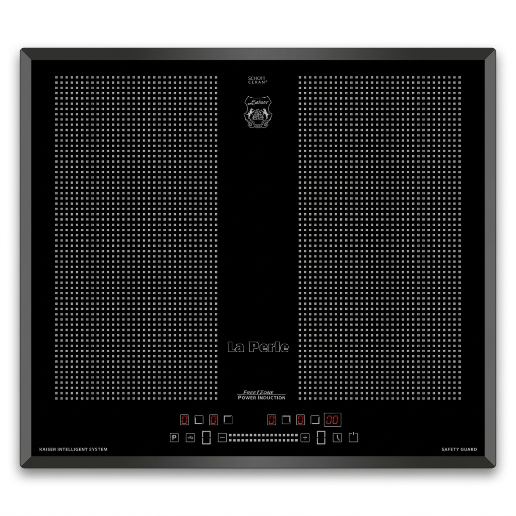 Black Kaiser La Perle 60cm induction hob on white