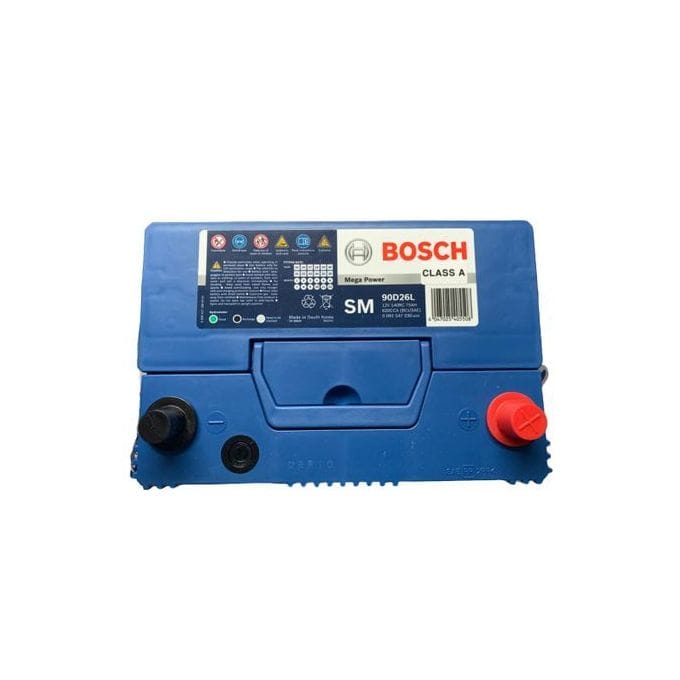 Bosch Automotive Batteries Bosch 15 Plate SM Mega Power Car Battery 75AH - 90D26L