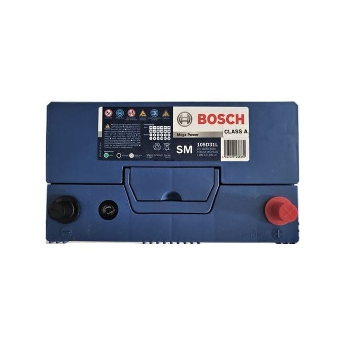 Bosch Automotive Batteries Bosch 17 Plate SM Mega Power Car Battery 90AH - 105D31L