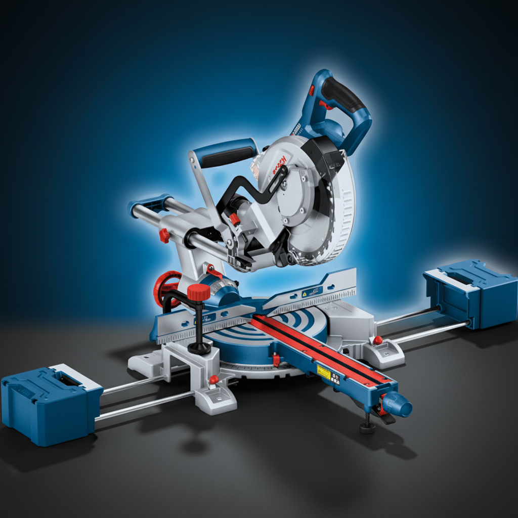 Bosch Bench & Stationary Tool Bosch Cordless Mitre Saw 18V BITURBO, 216 mm Blade, Dual Bevel, Sliding Arm - GCM 18V-216 D