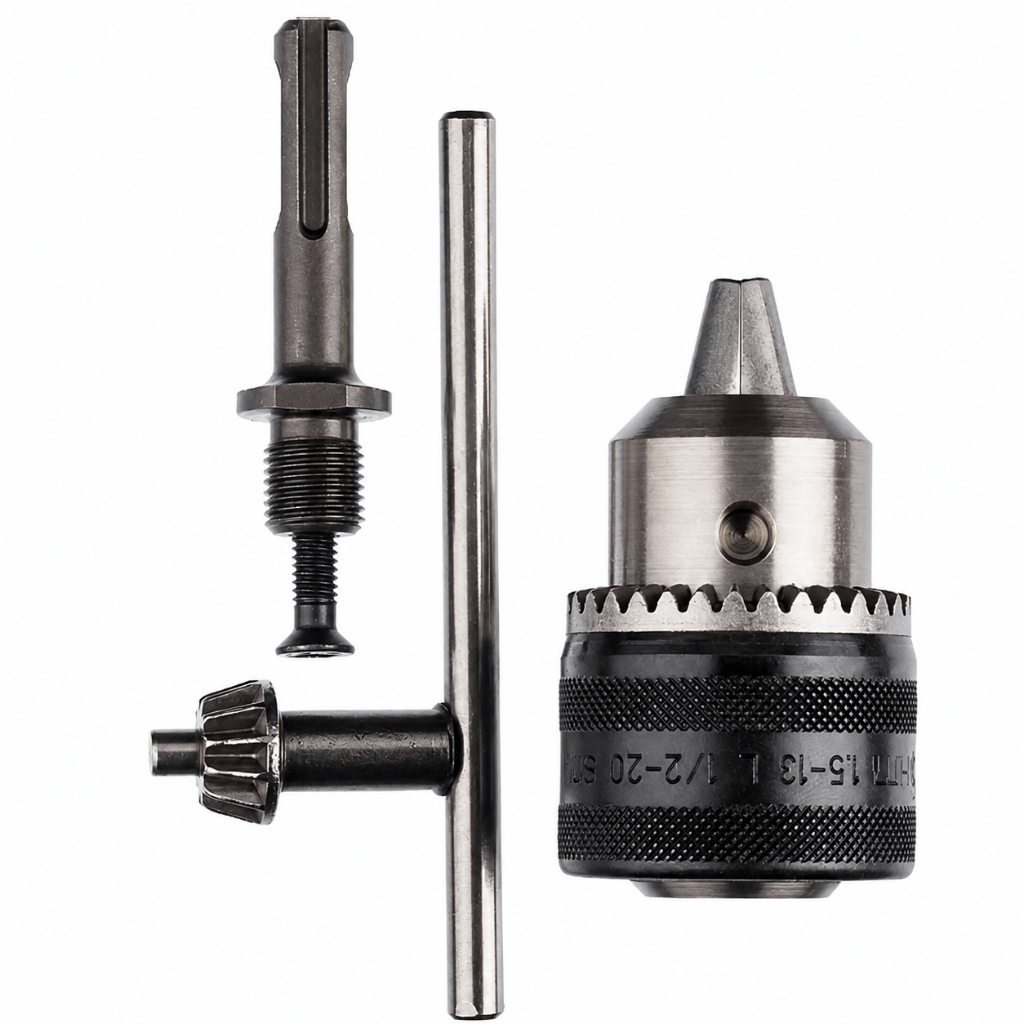 Bosch Chuck Keys & Specialty Accessories Bosch SDS-Plus Adapter with 13mm Keyed Drill Chuck Set – 2607000982
