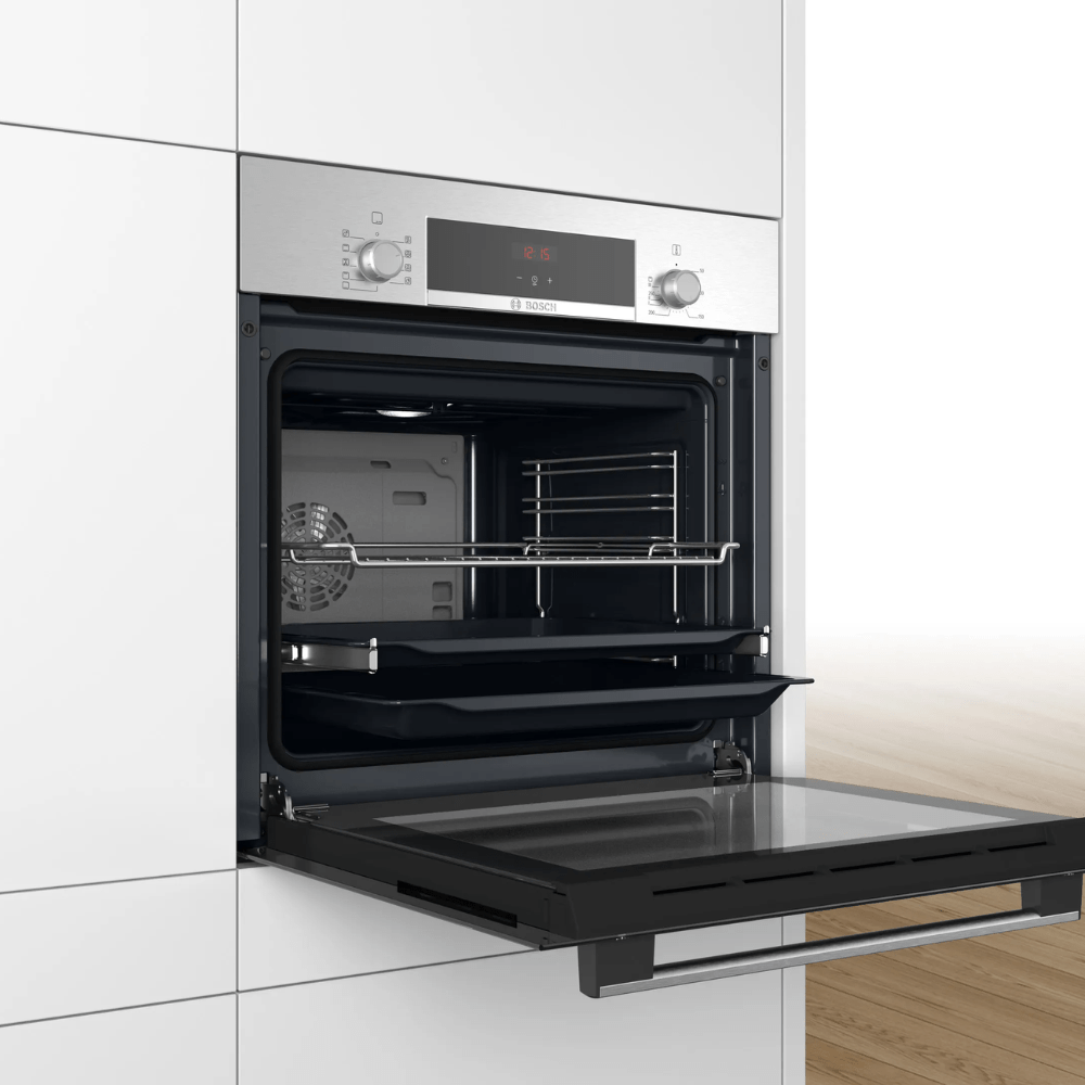 Bosch Home Kitchen Appliances Bosch Series 4 Built-In Stainless Steel Oven 60x60cm - HBJ534ES0B