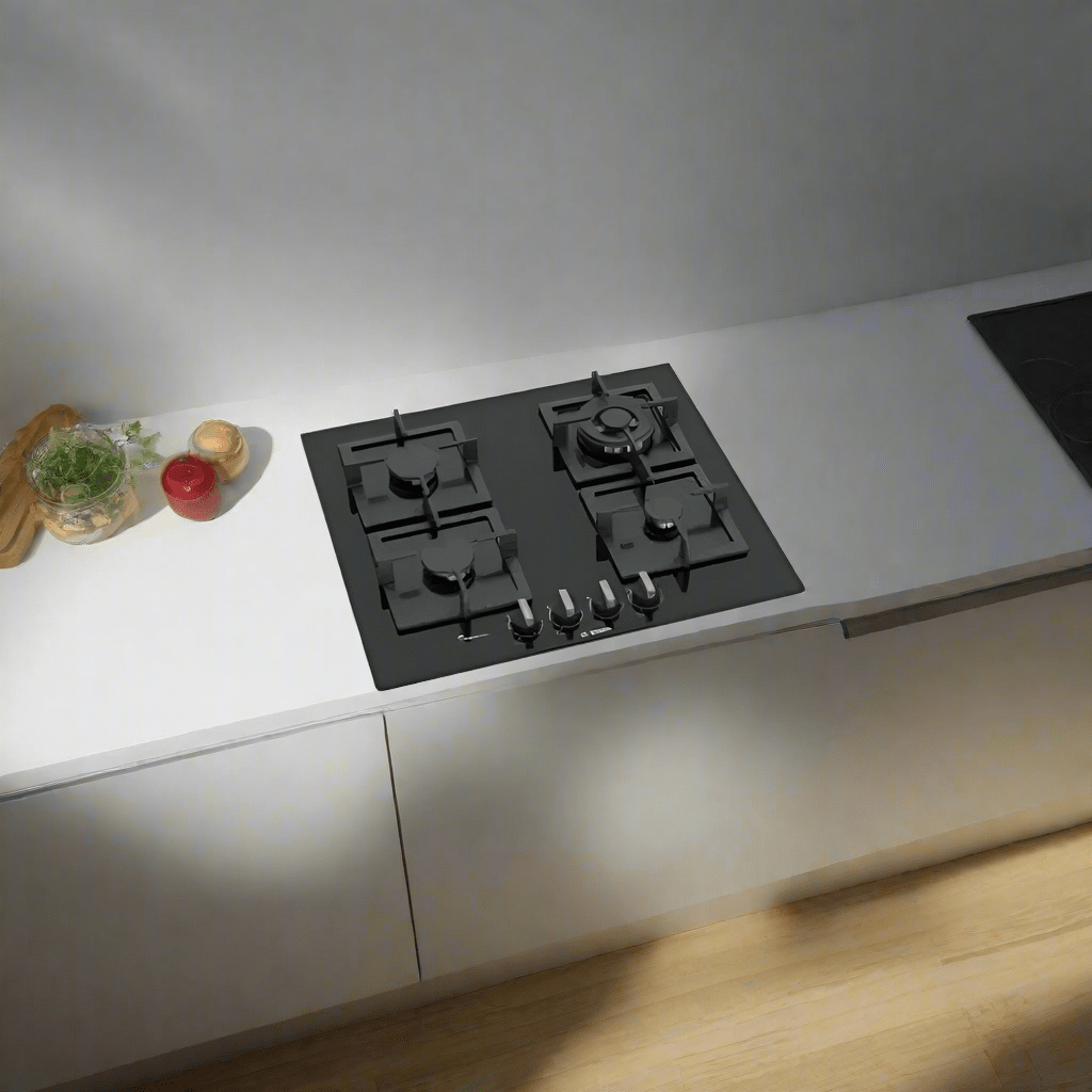 Bosch Home Kitchen Appliances Bosch Series 4 Tempered Glass Gas Hob 60cm - PPH6A6B80