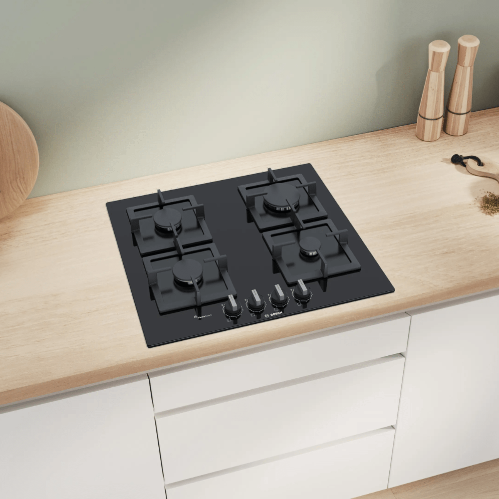 Bosch Home Kitchen Appliances Bosch Series 6 Tempered Glass Gas Hob 60cm - PPP6A6B20