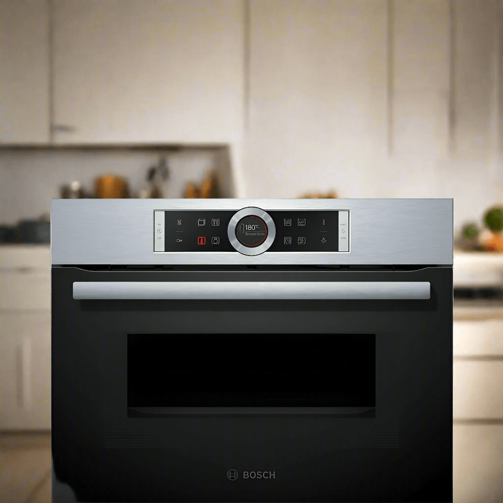 Bosch Home Kitchen Appliances Bosch Series 8 Built-In Compact Oven With Microwave 900W - CMG633BS1B