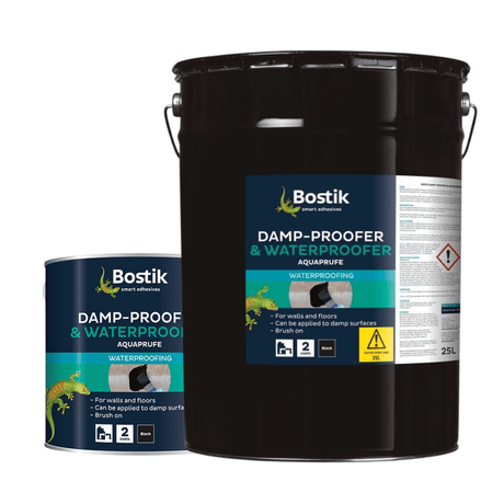 Bostik Waterproofing Products Bostik Aquaprufe Damp Proofer & Waterproofer - 5L/25L